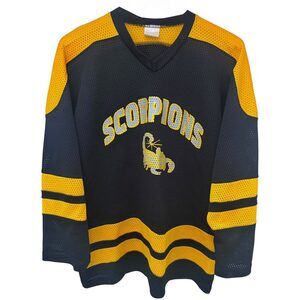 Teamwork Hockey Jersey Men's L Black Yellow Scorpions Number 92